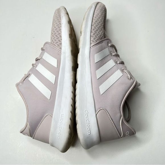 Adidas Women's QT Racer Pink Lavender Memory Foam Running Shoes Size 9.5 - Picture 7 of 8